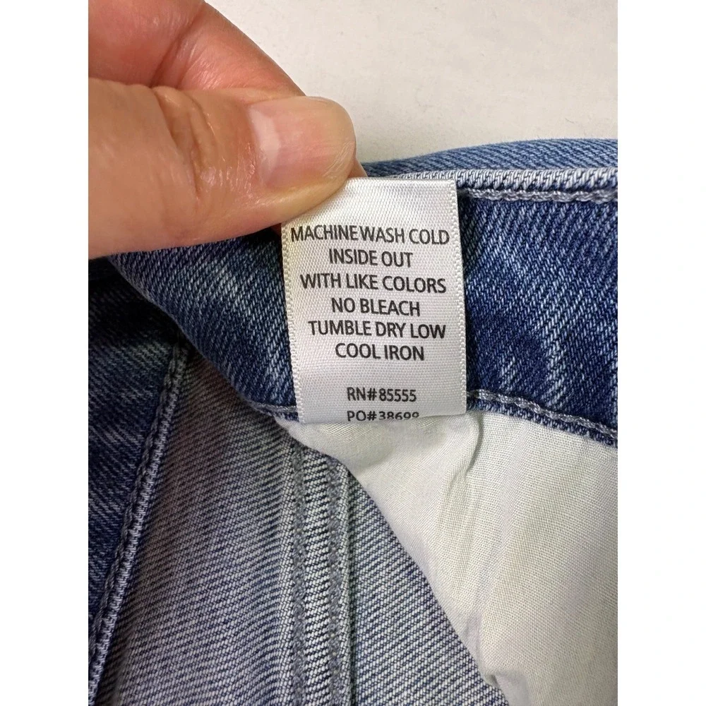 Pistola Evie High Rise Straight Jeans Womens 24x26 Illusion Crop Quality Modern